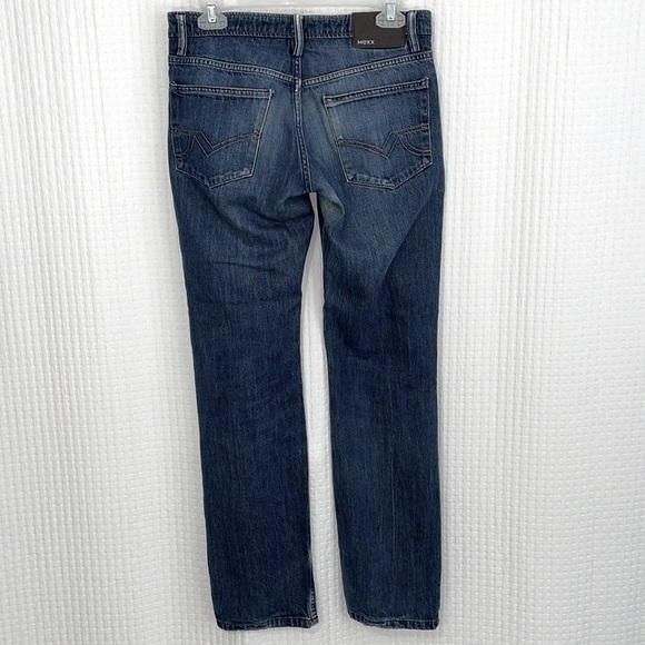 MEXX men’s Size 30x32 straight slim fit low waist slim leg faded blue‎ jeans - Picture 4 of 11